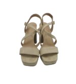 Sandale dama Catwalk, 36, material textil, bej - imagine 3