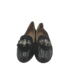 Balerini dama Fioli, 37, imitatie de piele, material textil, negru - imagine 3