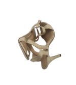 Sandale dama H&M, 39, material textil, bej - imagine 4