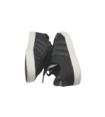 Adidasi dama Adidas, 36, imitatie de piele, material textil, negru - imagine 4
