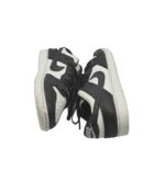 Adidasi copii 34, imitatie de piele, alb negru - imagine 4