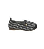 Balerini dama 41, material textil, alb negru