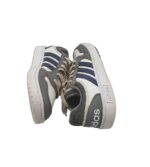 Adidasi dama Adidas, 37, imitatie de piele, alb gri - imagine 4