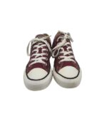 Tenisi dama Converse, 41, material textil, visiniu - imagine 3