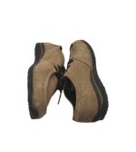 Mocasini dama Soft, 38, piele intoarsa, bej - imagine 4