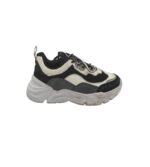 Adidasi dama Sport, 39, imitatie de piele, alb negru