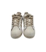 Adidasi dama Adidas, 37, imitatie de piele, piele, alb - imagine 3