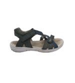 Sandale dama Superfit, 38, material textil, piele, negru