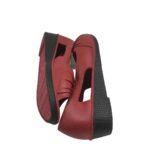 Sandale dama Fashion 39, alte materiale, rosu - imagine 4