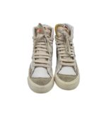 Tenisi dama Nike, 38, piele intoarsa, imitatie de piele, alb gri - imagine 3
