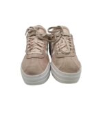 Adidasi dama Adidas, 37, piele intoarsa, bej - imagine 3