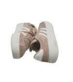 Adidasi dama Adidas, 37, piele intoarsa, bej - imagine 4