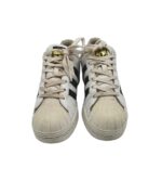 Adidasi dama Adidas, 39, imitatie de piele, piele, alb - imagine 3