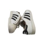 Adidasi dama Adidas, 39, imitatie de piele, piele, alb - imagine 4