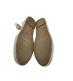 Sandale dama 37, material textil, crem - imagine 5