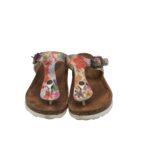 Saboti dama Bio Time, 39, imitatie de piele, multicolor - imagine 3