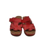 Saboti dama 36, imitatie de piele, rosu - imagine 3
