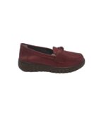 Mocasini dama  38, imitatie de piele, rosu