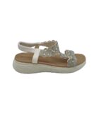 Sandale dama 39, alte materiale , alb