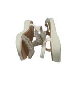 Sandale dama 39, alte materiale , alb - imagine 4