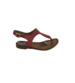 Sandale dama 5th Avenue, 38, piele, rosu