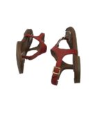 Sandale dama 5th Avenue, 38, piele, rosu - imagine 3