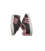 Adidasi copii Adidas, 25, imitatie de piele, negru - imagine 4