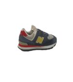 Adidasi copii New Balance, 29, piele intoarsa, albastru