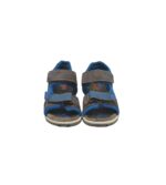 Sandale copii Superfit, 29, piele intoarsa, material textil, gri albastru - imagine 3