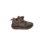 Adidasi copii Geox, 28, piele intoarsa, material textil, piele, gri
