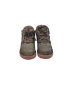 Adidasi copii Geox, 28, piele intoarsa, material textil, piele, gri - imagine 3