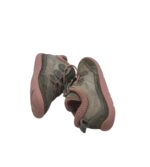 Adidasi copii Geox, 28, piele intoarsa, material textil, piele, gri - imagine 4