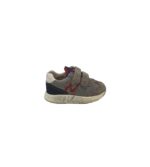 Adidasi copii Naturino, 22, piele intoarsa, material textil, gri