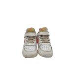 Adidasi  copii Nike, 23, imitatie de piele, piele, alb - imagine 3