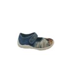 Balerini copii Superfit, 27, material textil, alb albastru