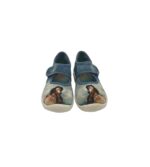 Balerini copii Superfit, 27, material textil, alb albastru - imagine 3