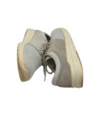 Adidasi, 40, piele intoarsa, material textil, gri - imagine 4