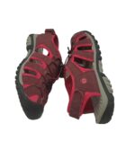 Sandale dama 42, imitatie de piele, material textil, roz - imagine 4