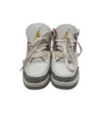 Adidasi dama Jordan, 38, imitatie de piele, piele, alb rosu - imagine 3