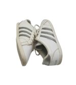 Tenisi barbati Adidas, 42, imitatie de piele, alb gri - imagine 4