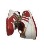 Adidasi barbati Adidas, 45, piele, alb rosu - imagine 4