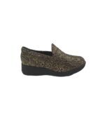Pantofi dama Ara, 38, material textil, negru bej