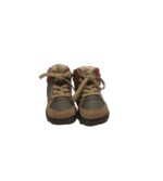 Adidasi copii Geox 19 , piele, maro gri - imagine 3