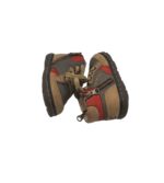 Adidasi copii Geox 19 , piele, maro gri - imagine 4