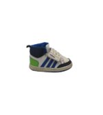 Adidasi copii Adidas, 22, imitatie de piele, alb albastru