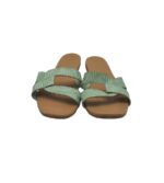 Saboti dama New Look, 40, imitatie de piele, verde - imagine 3