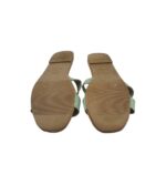 Saboti dama New Look, 40, imitatie de piele, verde - imagine 5