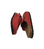 Saboti dama Comfort, 39, piele intoarsa, rosu - imagine 4