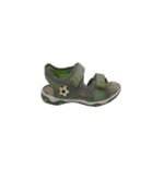 Sandale copii Superfit, 29, material textil, gri verde