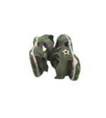 Sandale copii Superfit, 29, material textil, gri verde - imagine 4